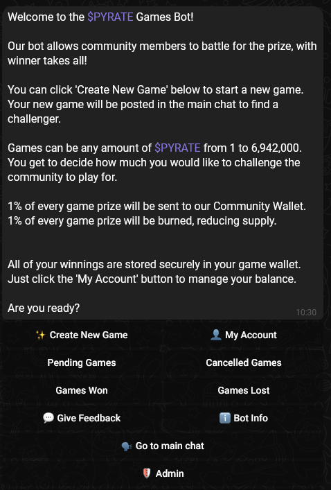 GameBot Interface